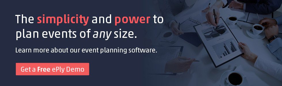 Get a demo for ePly's event planning software.